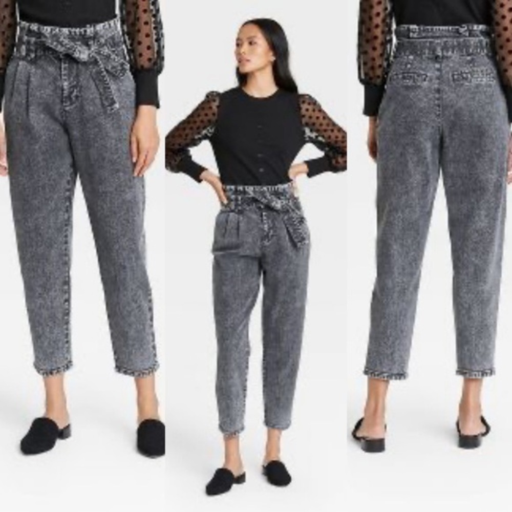 NWT Women’s High rise Paper Bag Pants